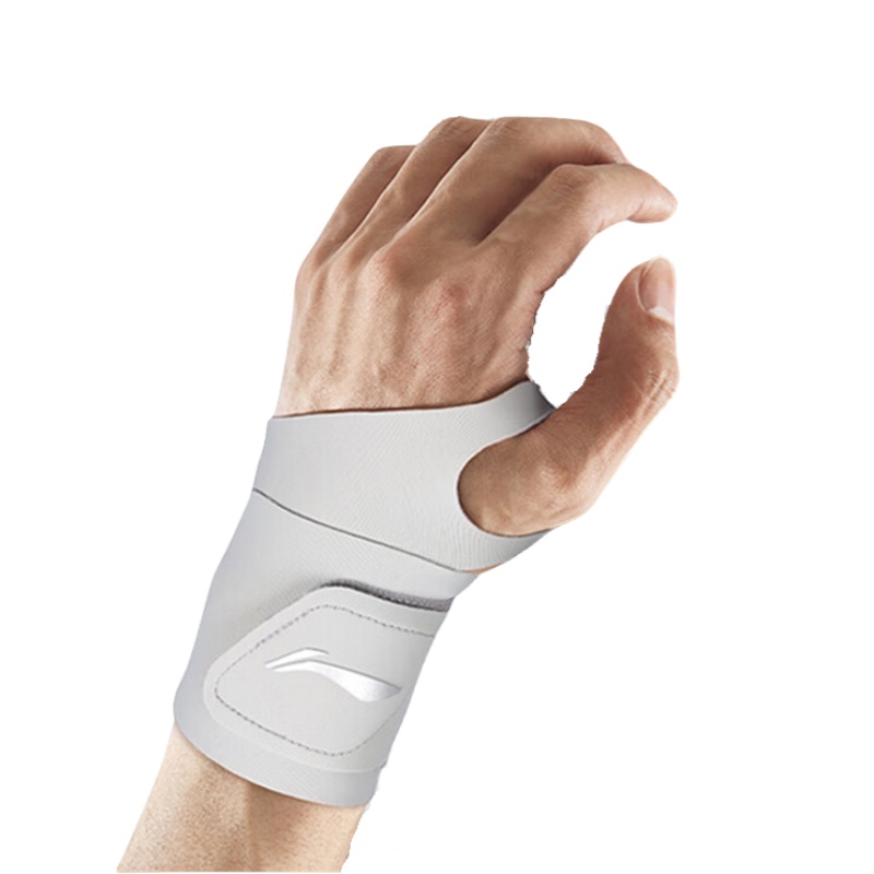  李宁（LI-NING） 护腕 LDET189-2 保护腱鞘轻薄加压护腕1只均码 灰色（单位：只）