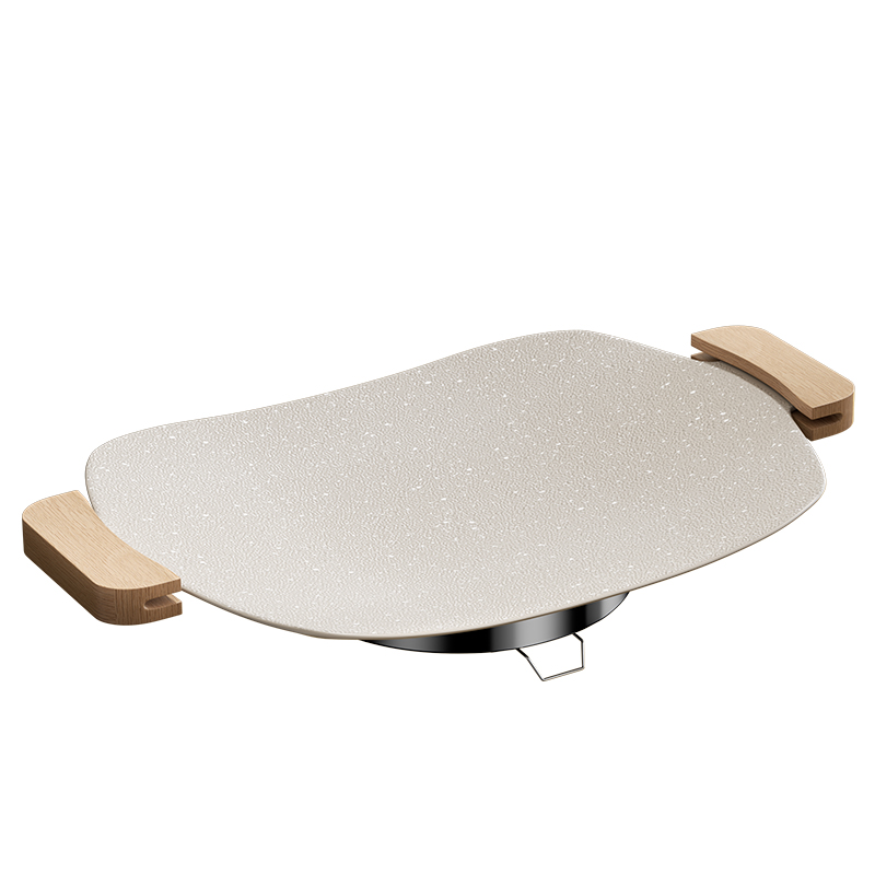 欧锐铂（O.R.B） 有滋有味韩式户内外电烤盘 ORB-241 36CM 米色（单位：套）