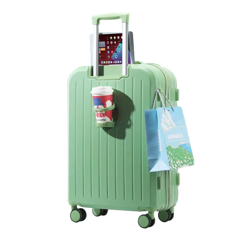 蕉众 多功能拉杆箱 L-MLF001 杯架 20寸 绿色（单位：个）