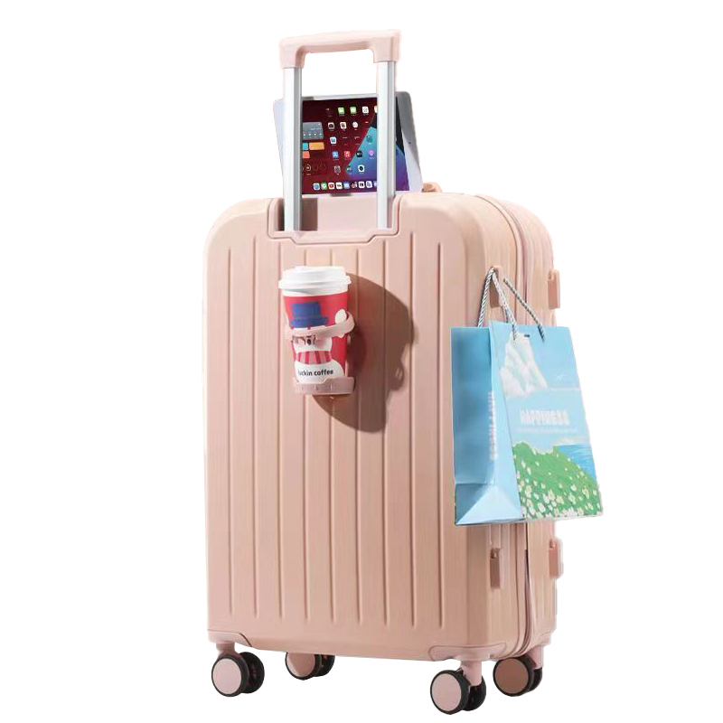 蕉众 多功能拉杆箱 L-MLF001 杯架 26寸 粉色（单位：个）