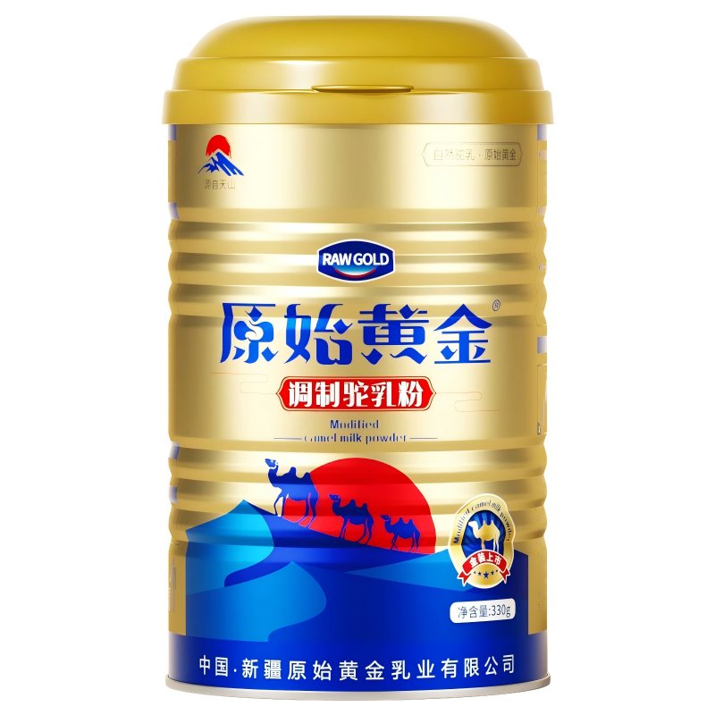 原始黄金 调制驼乳粉     （金罐） 330g 金色（单位：罐）