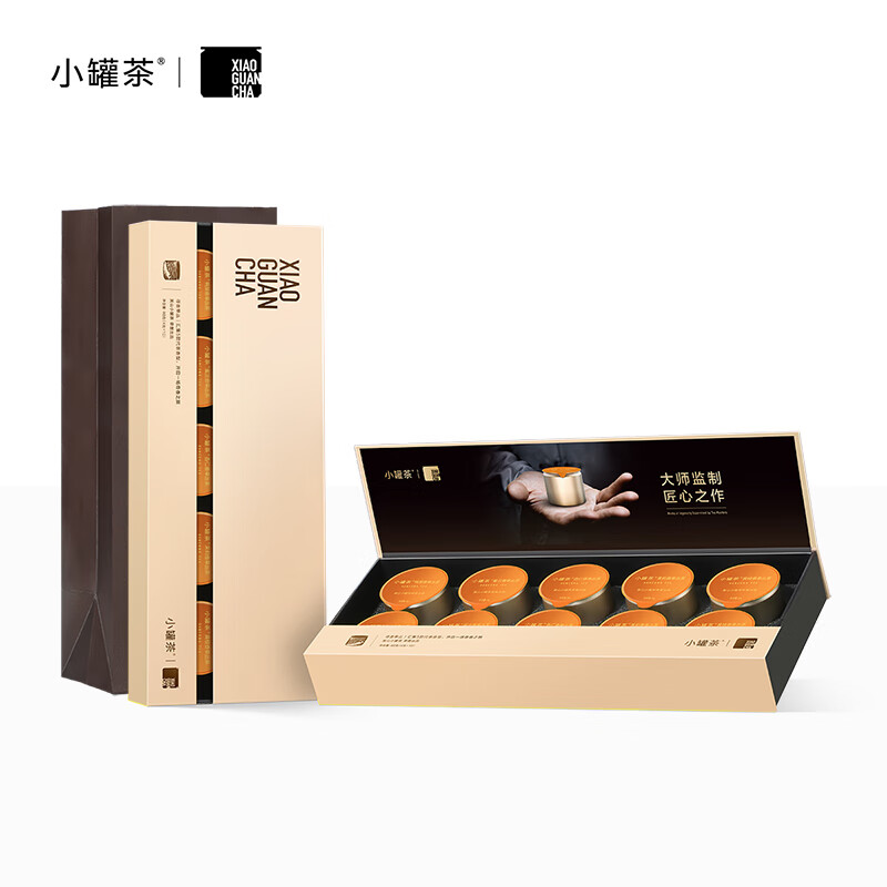 小罐茶 特级金罐寻香单丛组合茶 鸭屎香单枞5种口味 4g*10罐礼盒装 混色（单位：盒）
