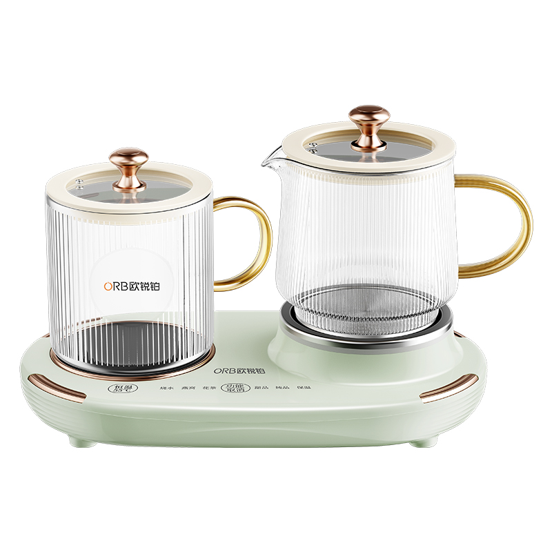 欧锐铂（O.R.B） 慢生活-养生壶套装 ORB-1823 400ML+600ML 浅绿色（单位：套）