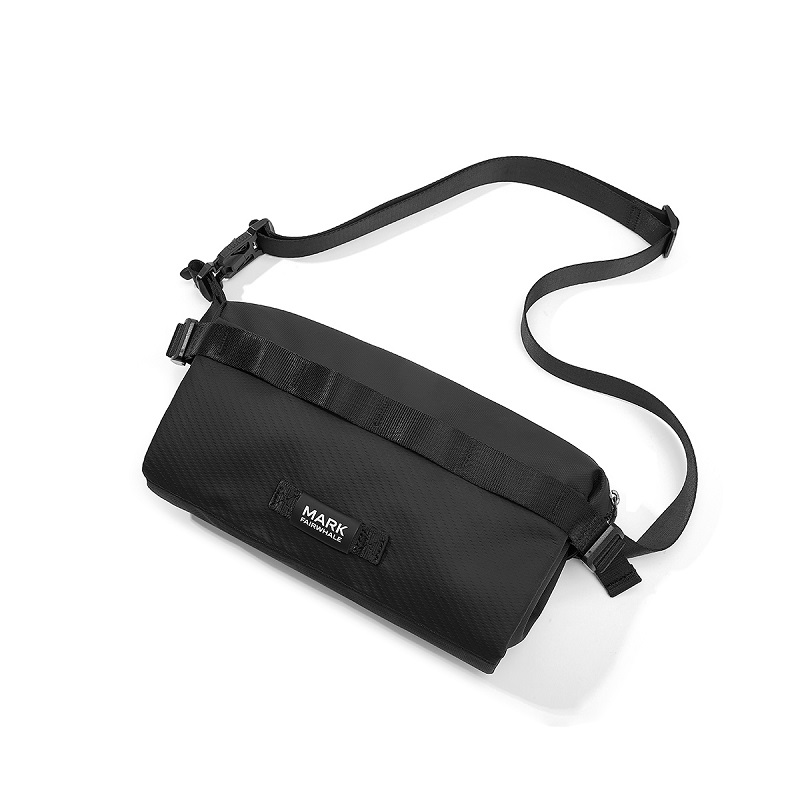 马克华菲 男士通勤背包胸包单肩包 66332804400933100 长26.5*宽8*高14cm 黑色（单位：个）