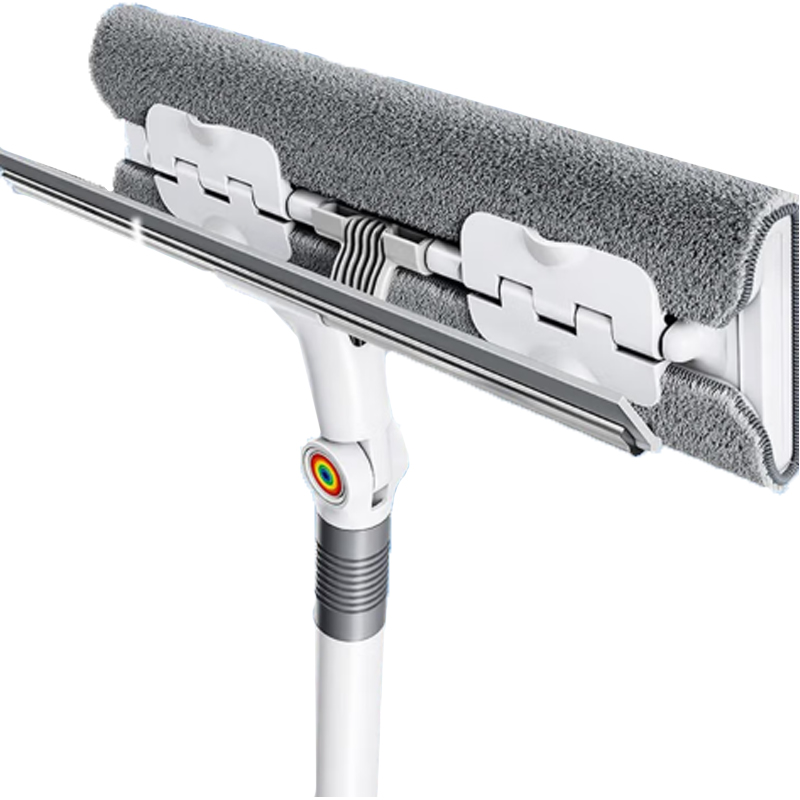 佳帮手 擦刮两用，可夹抹布 玻璃擦 JBS-BLC-N1101-JWT 1.34m加长杆 白色（单位：个）