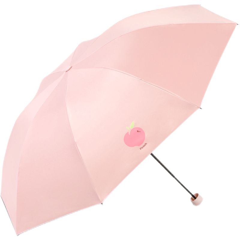 天堂伞 三折蜜桃晴雨伞 30911E 57cmx8k 若芙粉（单位：把）
