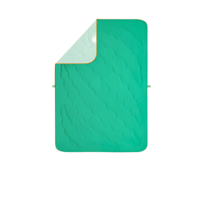 躺岛 瓜瓜凉系列 &middot; 经典瓜 即刻凉感夏被 - 瓜瓜纤维版 夏季品系列 200&times;200cm 西瓜绿+薄荷绿（单位：床）