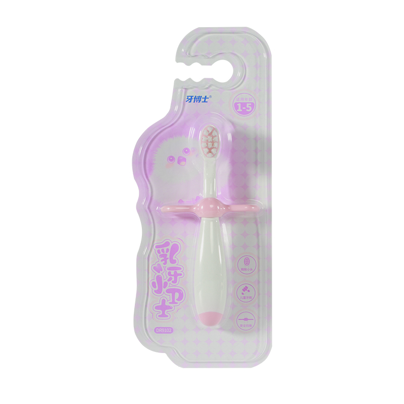 牙博士 乳牙小卫士儿童牙刷 DR9102 软毛 混色（单位：支）