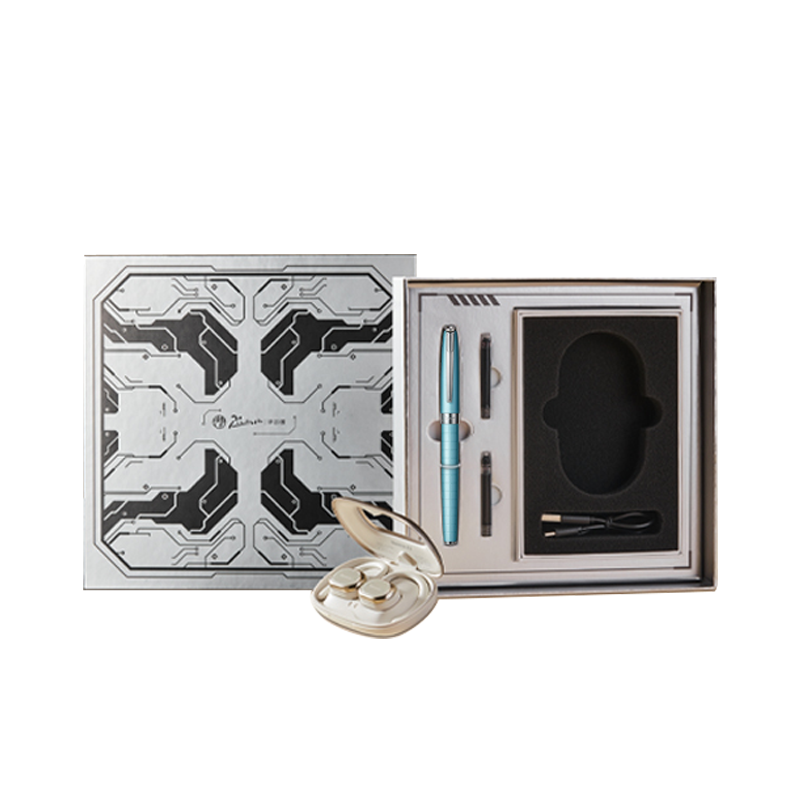 毕加索（pimio） 钢笔蓝牙耳机套装 PS-5822 钢笔+墨囊+耳机 青澜蓝（单位：套）