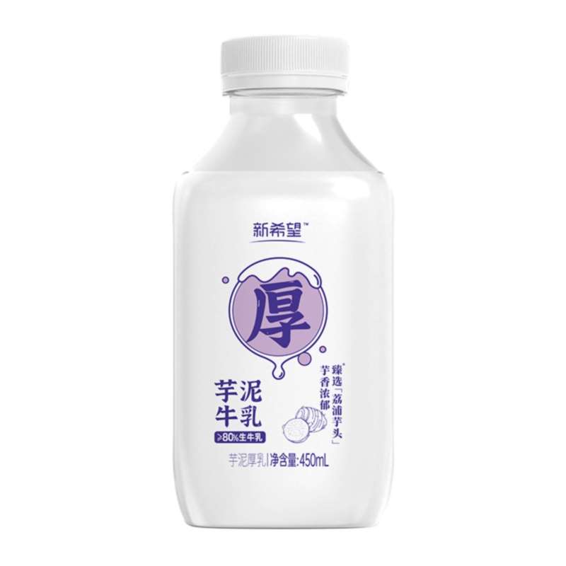 新希望 霓虹丸丸芋泥厚乳 果味系列 450ml*4瓶 炫橙色（单位：组）