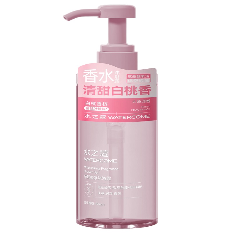水之蔻 净润香氛沐浴露 白桃香槟 400ml*1瓶  粉色（单位：瓶）