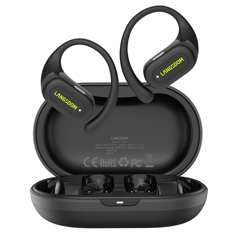 兰士顿 开放式运动蓝牙耳机 TS19 电池容量40mAh*2/600mAh 素雅黑（单位：对）