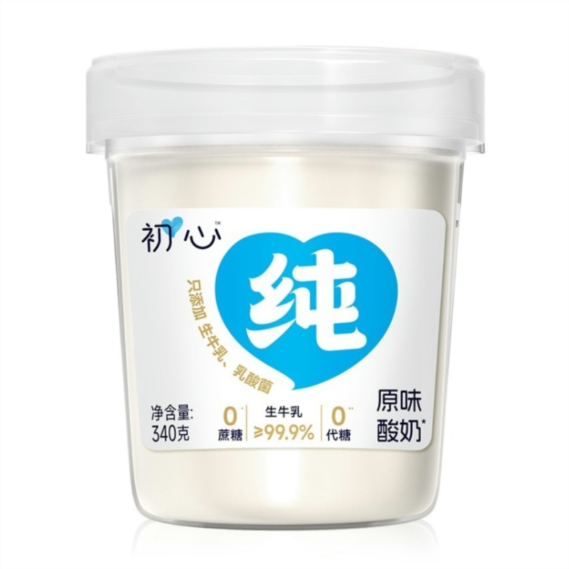 新希望 初心原味纯酸奶 塑杯 340g*4杯 宝石蓝（单位：组）