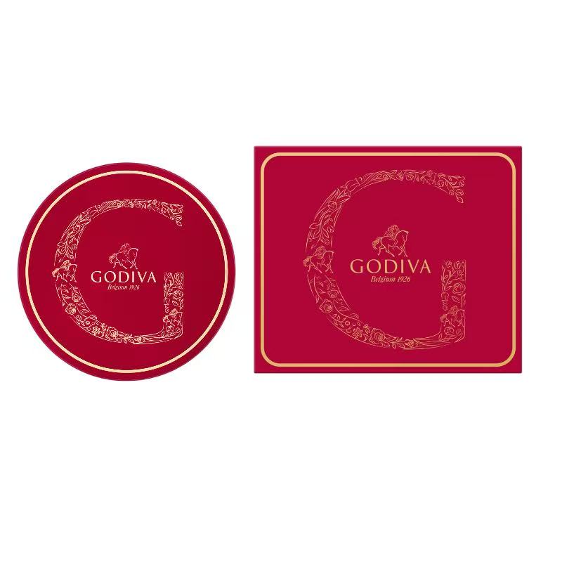 歌帝梵（Godiva） 精选松露形巧克力礼盒 两盒装 120g *1+60g*1 莓果色（单位：组）