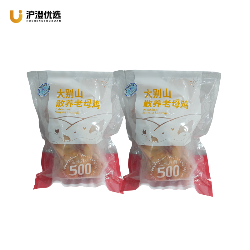 沪澄 散养500天 大别山老母鸡两只组合装 1000G/只*2只 白色（单位：组）