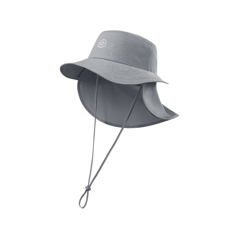 蕉下（beneunder） 儿童自收纳披肩防晒帽 GP738 适合头围48-50 深空灰（单位：顶）