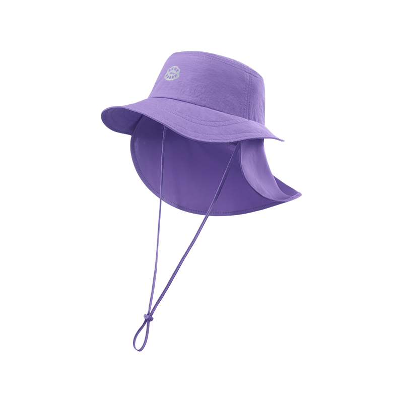 蕉下（beneunder） 儿童自收纳披肩防晒帽 GP738 适合头围48-50 幻雾紫（单位：顶）