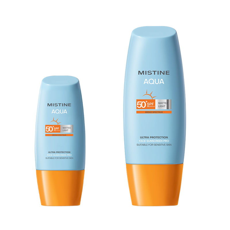 蜜丝婷（Mistine） 水润哑光清盈防晒霜 SPF50+PA++++ 40ml+60ml 黄色（单位：组）