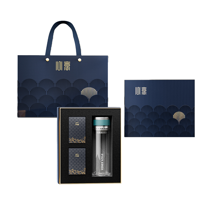 菲驰（VENES） 杯具套装（知锦套装）  Y-D001B 300ml+扑克牌*2副 蓝色（单位：套）