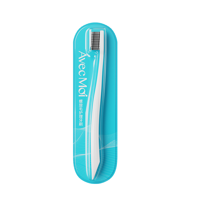 Avec Moi 螺旋 牙刷 0.18MM 白色（单位：支）
