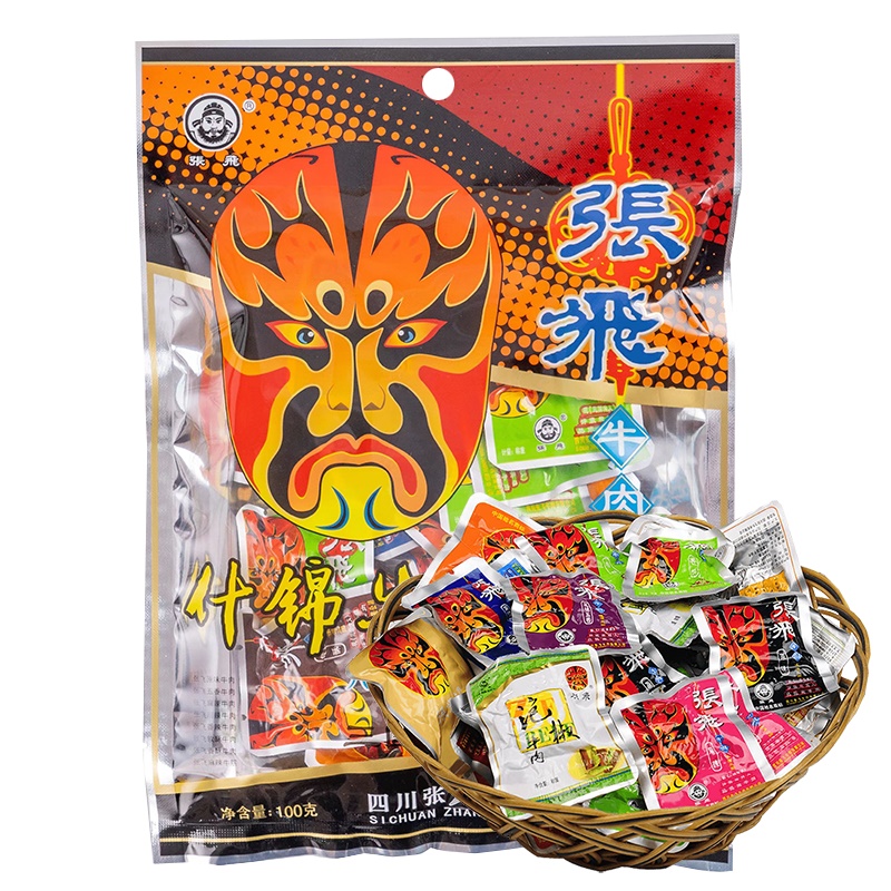 张飞 什锦牛肉 休闲零食 100g 混色（单位：包）