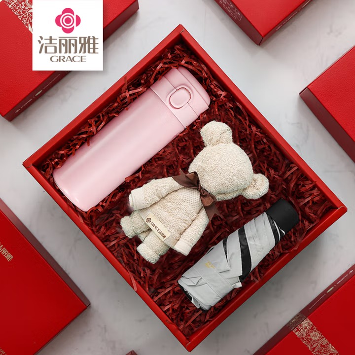 洁丽雅（Grace） 简言.女神毛巾礼盒  W1627 三件套 混色（单位：盒）