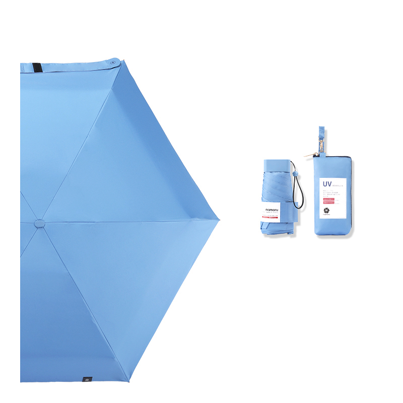 mamoru （六折）防晒伞 手袋版 212G 湖蓝色（单位：把）