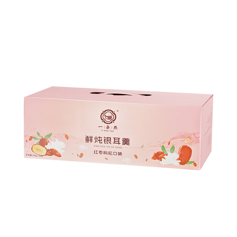 一朵燕（YIDUOYAN） 鲜炖银耳羹（红枣枸杞口味） 礼盒装 1980克（198ml*10瓶） 粉色（单位：盒）