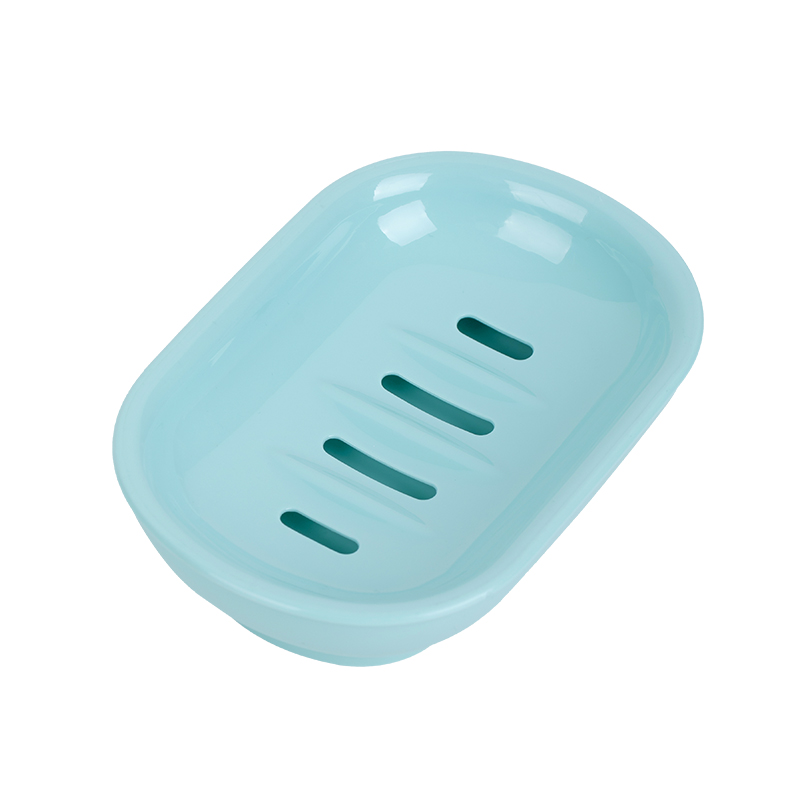 茶花（CHAHUA） 椭圆滴水皂盘 2235 1个装【15.5*10.5*4.3cm】 蓝色（单位：个）