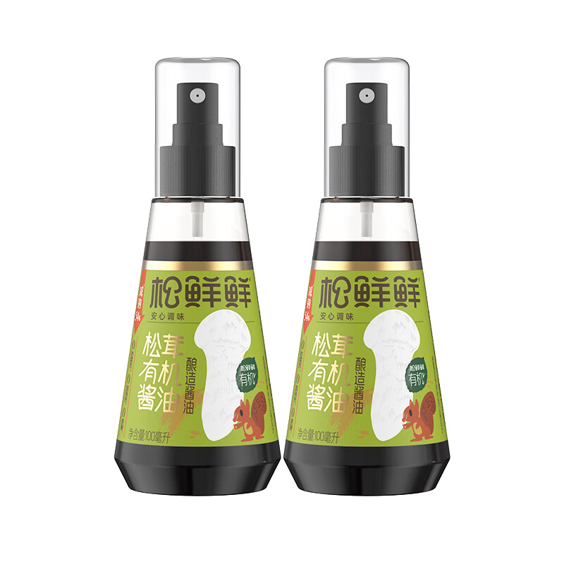 松鲜鲜 酱油 松茸有机酱油 100ml*2 绿色（单位：组）