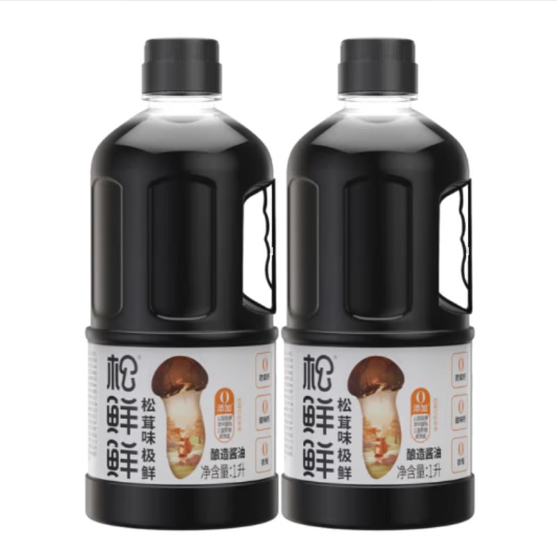 松鲜鲜 酱油 松茸味极鲜 1L*2 白色（单位：组）