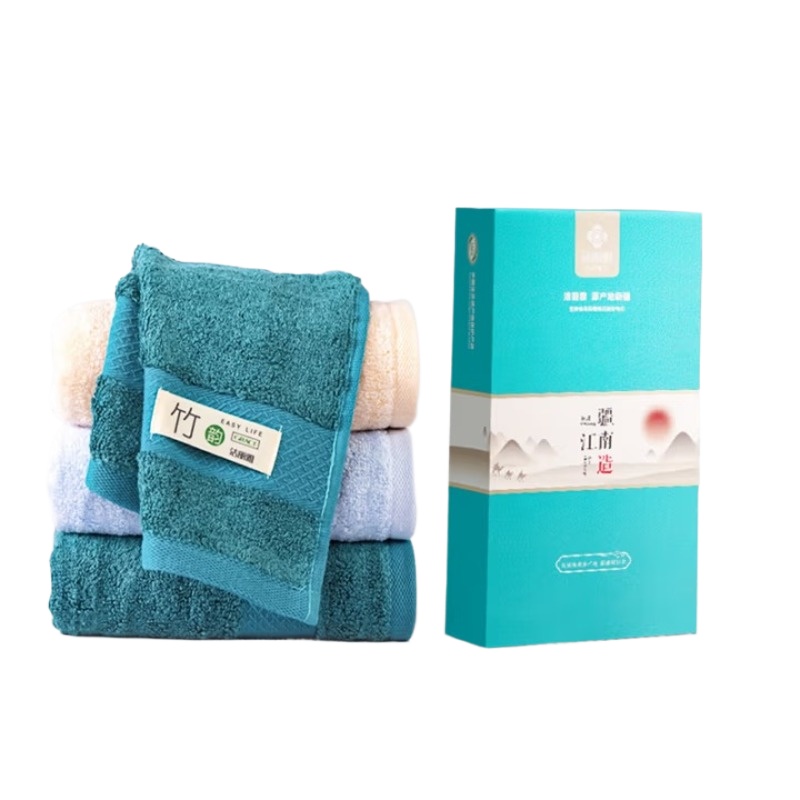 洁丽雅（Grace）  竹韵毛巾单条礼盒装 W0096 72*34cm 混色（单位：盒）
