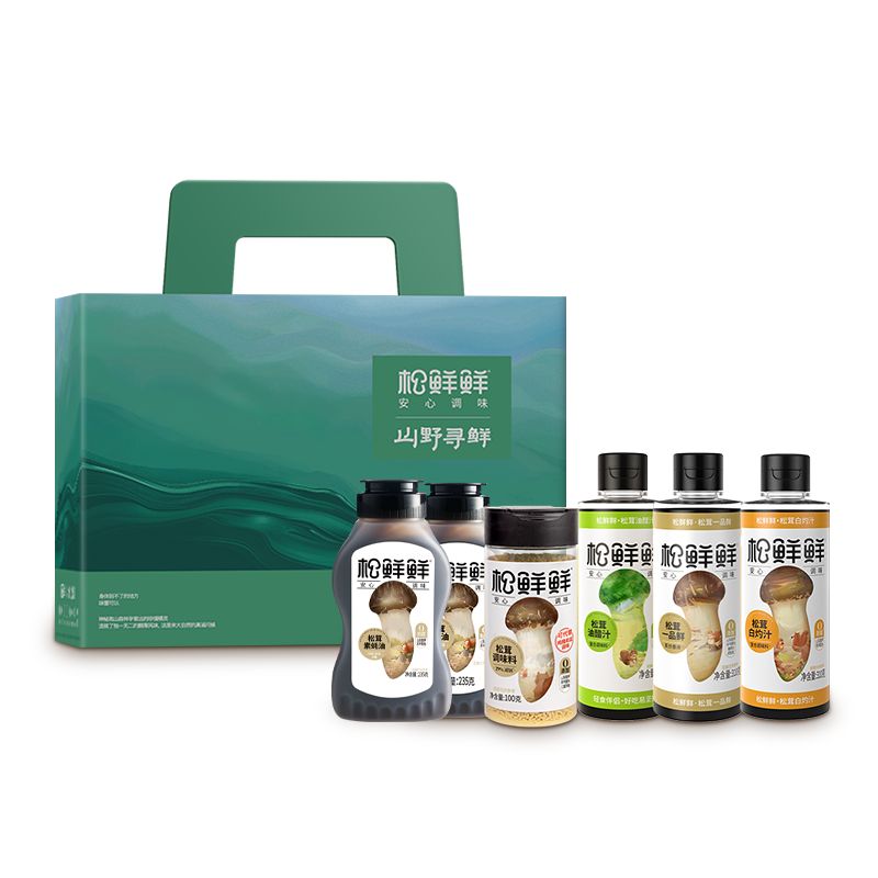松鲜鲜 调味礼盒 山野寻鲜 1470g 绿色（单位：盒）