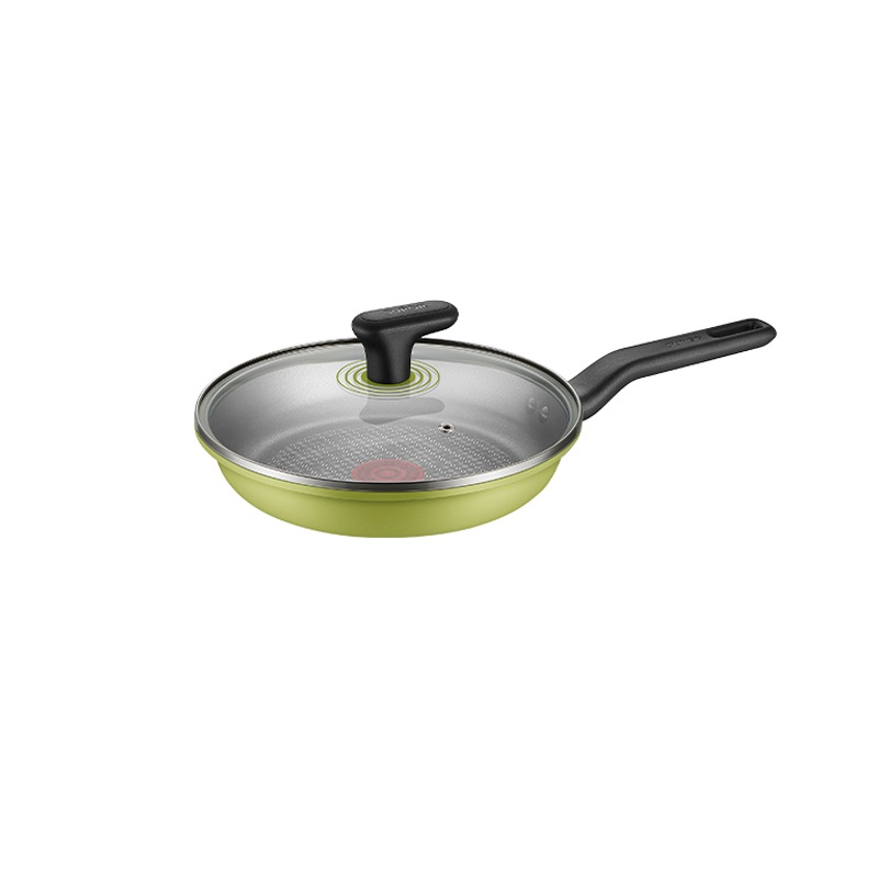 苏泊尔（SUPOR） 火红点不粘煎锅.绚彩系列 EJ26TAN01 26cm带盖  柠绿色（单位：个）