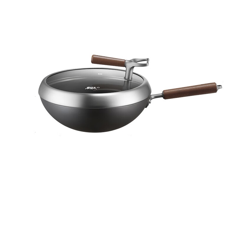 苏泊尔（SUPOR） 有钛铁不粘无涂层复合铁炒锅 CC32YT1 32cm 黑色（单位：个）