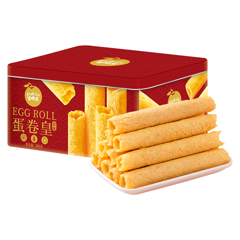 富崎乐（Fukilo） 蛋卷皇 原味 508g*1 红色（单位：罐）