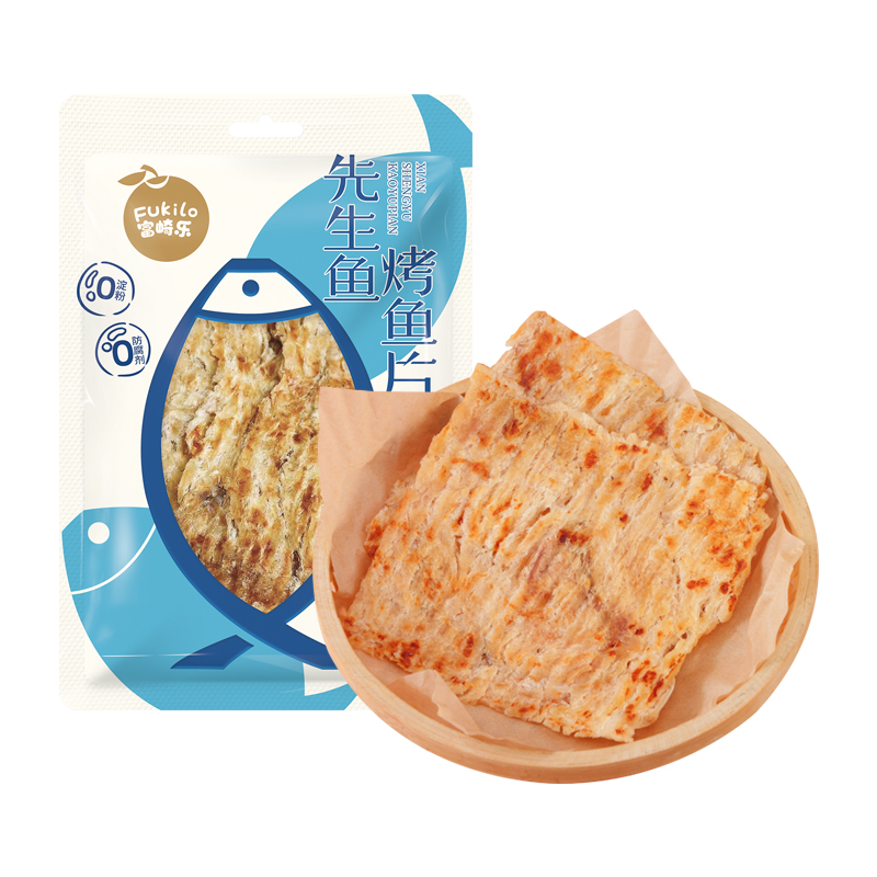 富崎乐（Fukilo） 先生鱼烤鱼片 原味 35g*2 蓝色（单位：组）