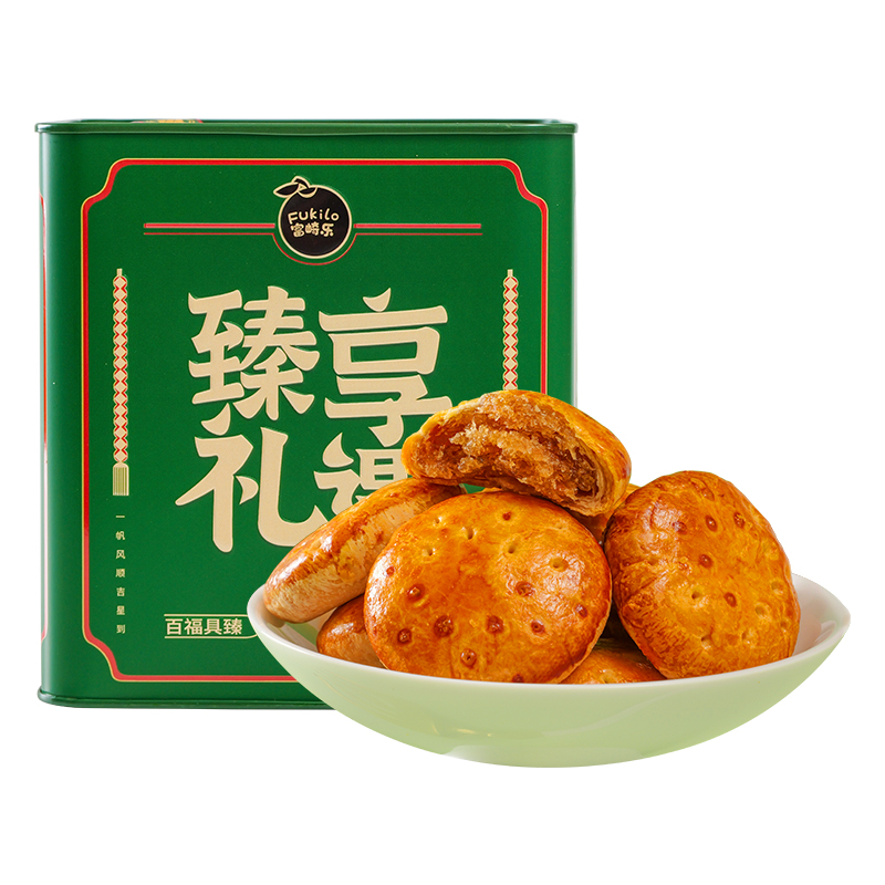 富崎乐（Fukilo） 红糖姜饼 糕点 255g*2 绿色（单位：组）