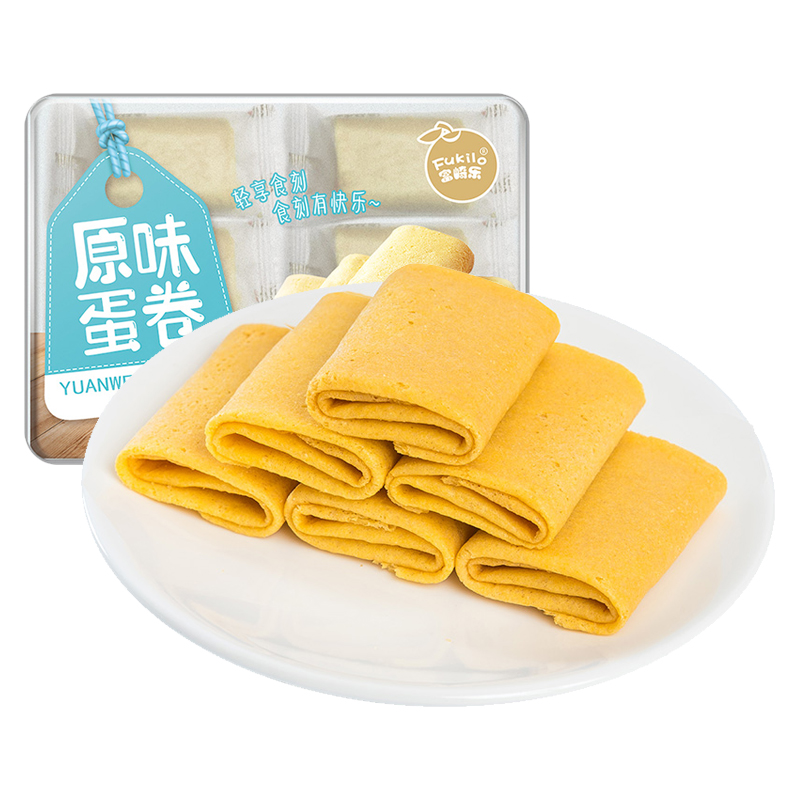 富崎乐（Fukilo） 蛋卷 原味 200g*2 蓝色（单位：组）