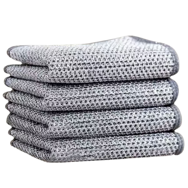 巨奇（JUQI） 钢丝抹布 洗锅 10片装  灰色（单位：套）