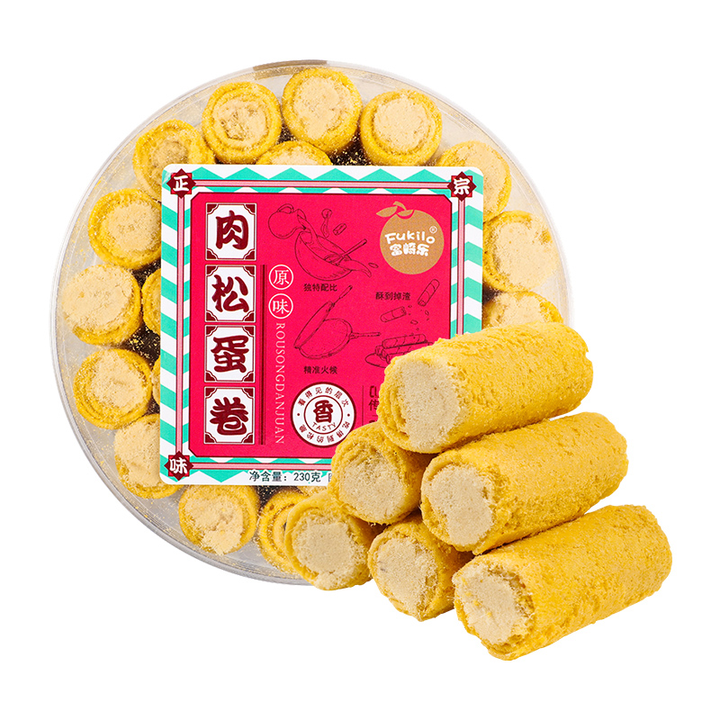 富崎乐（Fukilo） 肉松蛋卷 原味 230g*3 红色（单位：组）