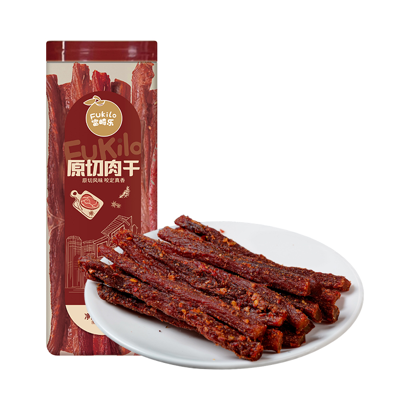 富崎乐（Fukilo） 原切肉干 麻辣味 138g*2 棕色（单位：组）