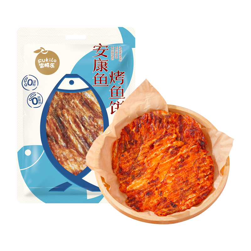 富崎乐（Fukilo） 安康鱼烤鱼饼 麻辣味 30g*2 蓝色（单位：组）