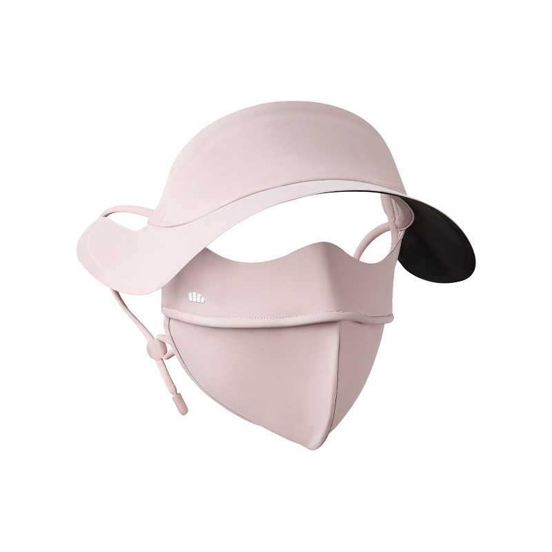 蕉下（beneunder） 帽檐款全脸防晒面罩 AL333 均码 UPF50+ 灰藕粉（单位：个）