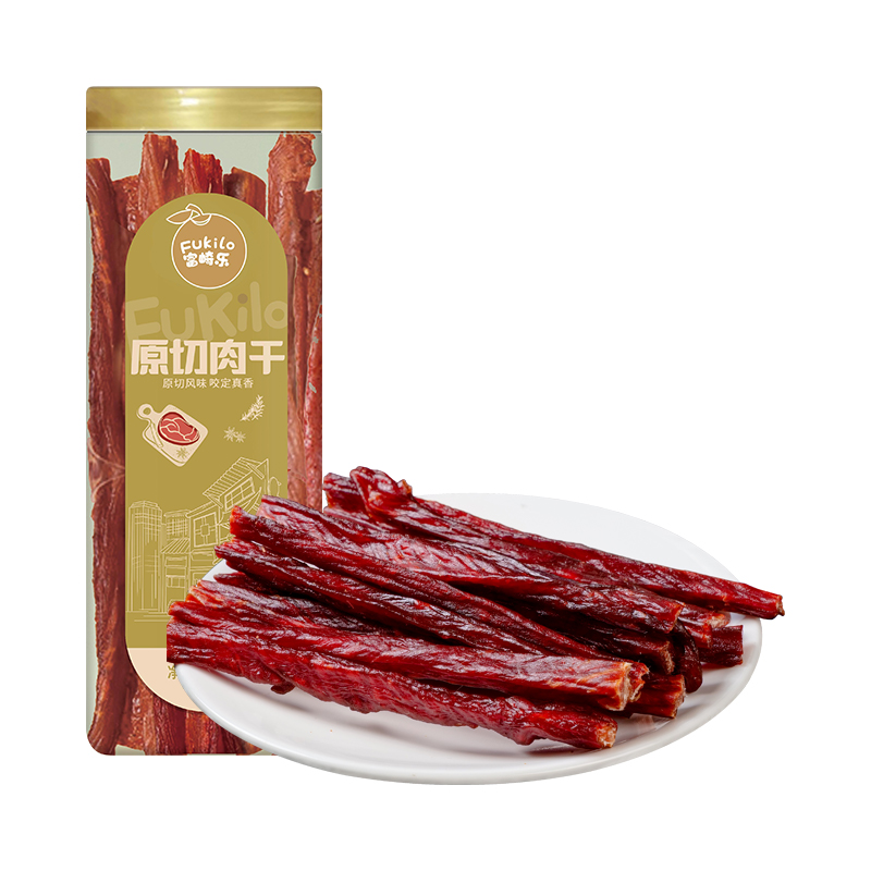富崎乐（Fukilo） 原切肉干 原味 138g*2 黄色（单位：组）