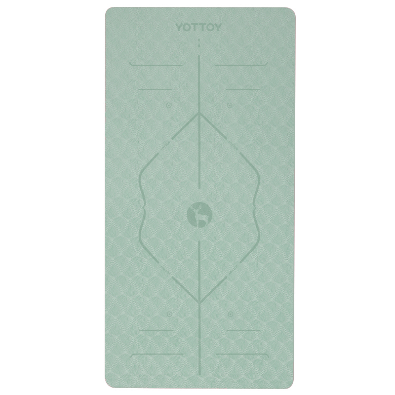 YOTTOY 体位线系列单色瑜伽垫100cm yjd231003e05 20mm  松露绿（单位：条）
