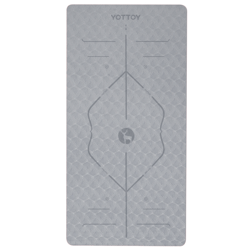 YOTTOY 体位线系列单色瑜伽垫100cm yjd231003e02 20mm 石英灰（单位：条）