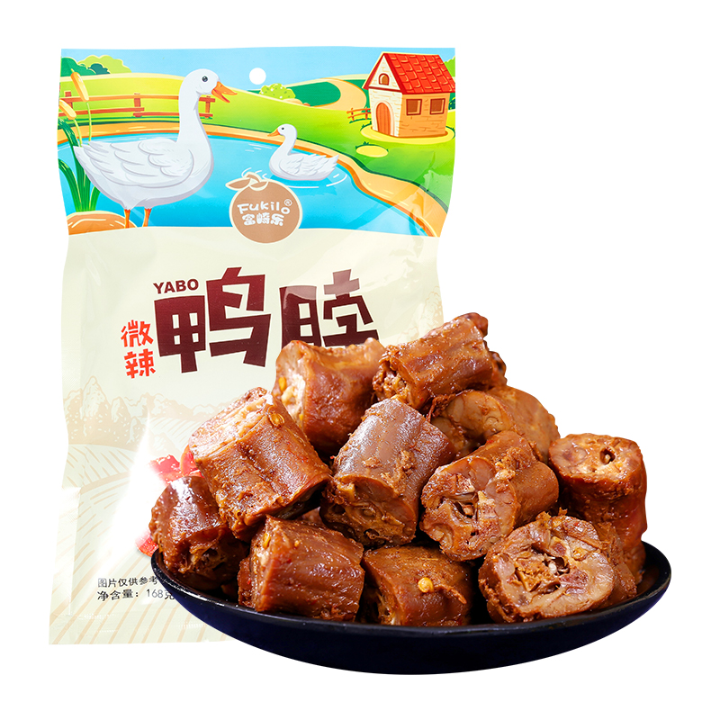 富崎乐（Fukilo） 鸭脖 微辣 168g*2 棕色（单位：组）