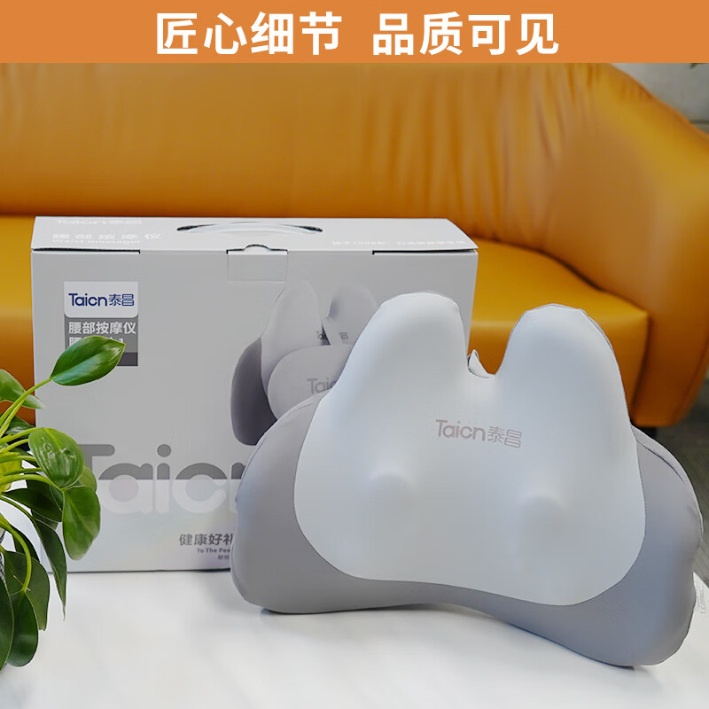 泰昌（Taicn） 腰部按摩仪腰靠2合1灰色 升级版 TC-Y2  灰色（单位：个）