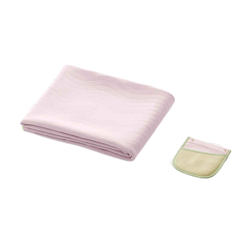 躺岛 夏季软凉席可机洗冰丝 折叠式 （小）150*200cm 音速粉+初芽绿（单位：张）